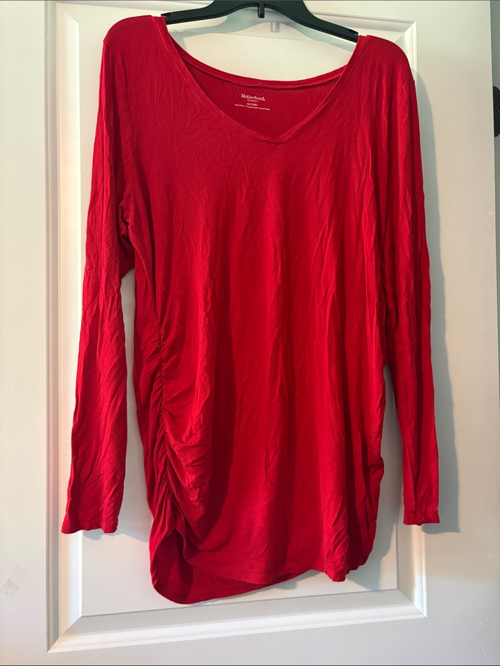 Maternity red long sleeve